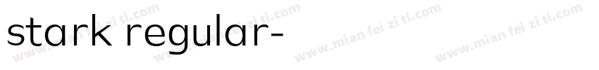 stark regular字体转换